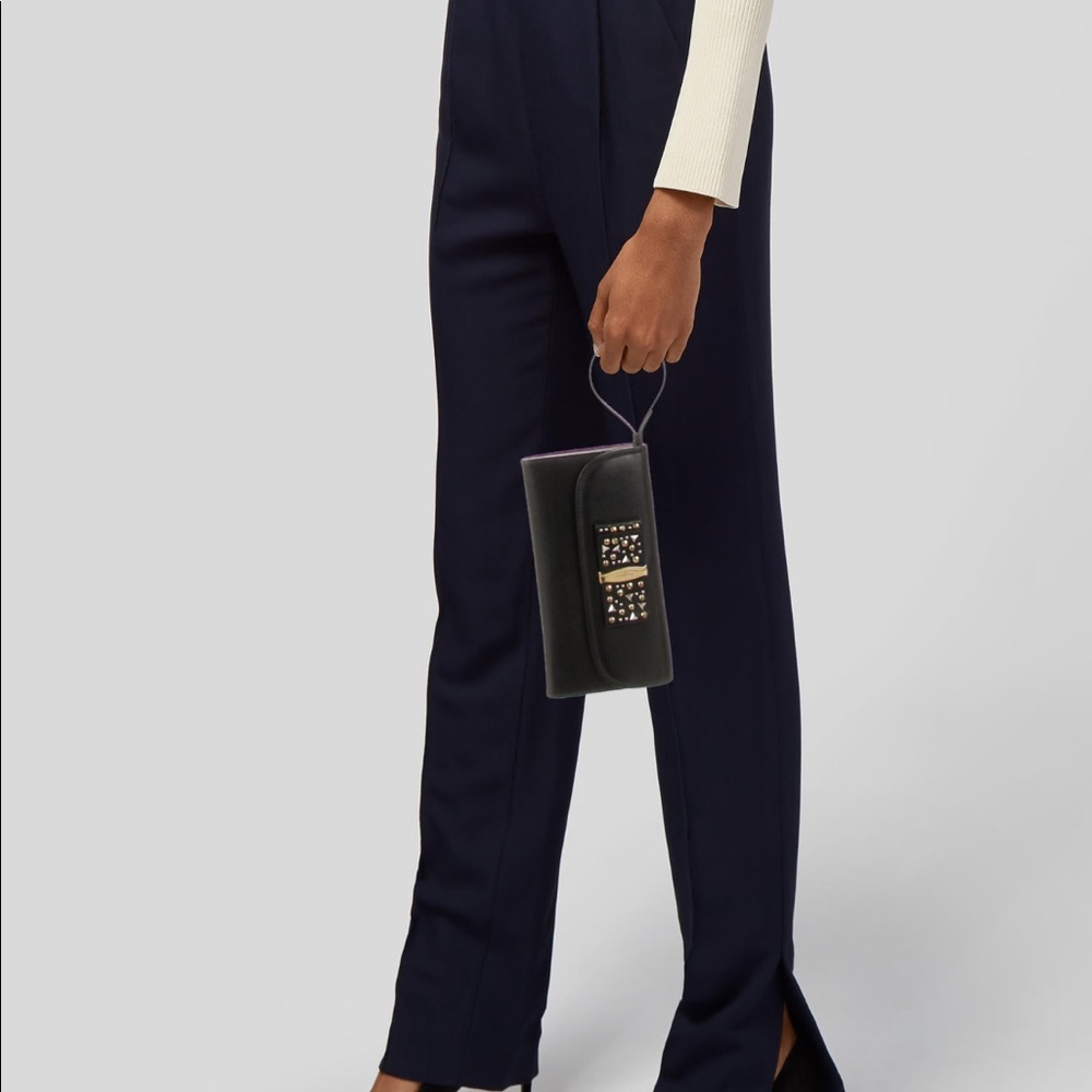 🌈 PRICE DROP🌈Salvatore Ferragamo embellished leather clutch - Picture 5 of 6